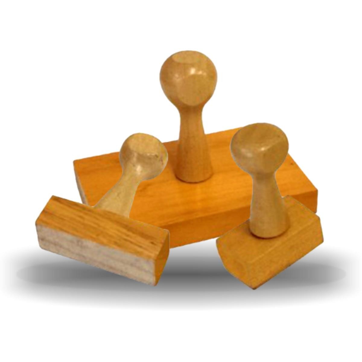 Carimbo Personalizado de Madeira