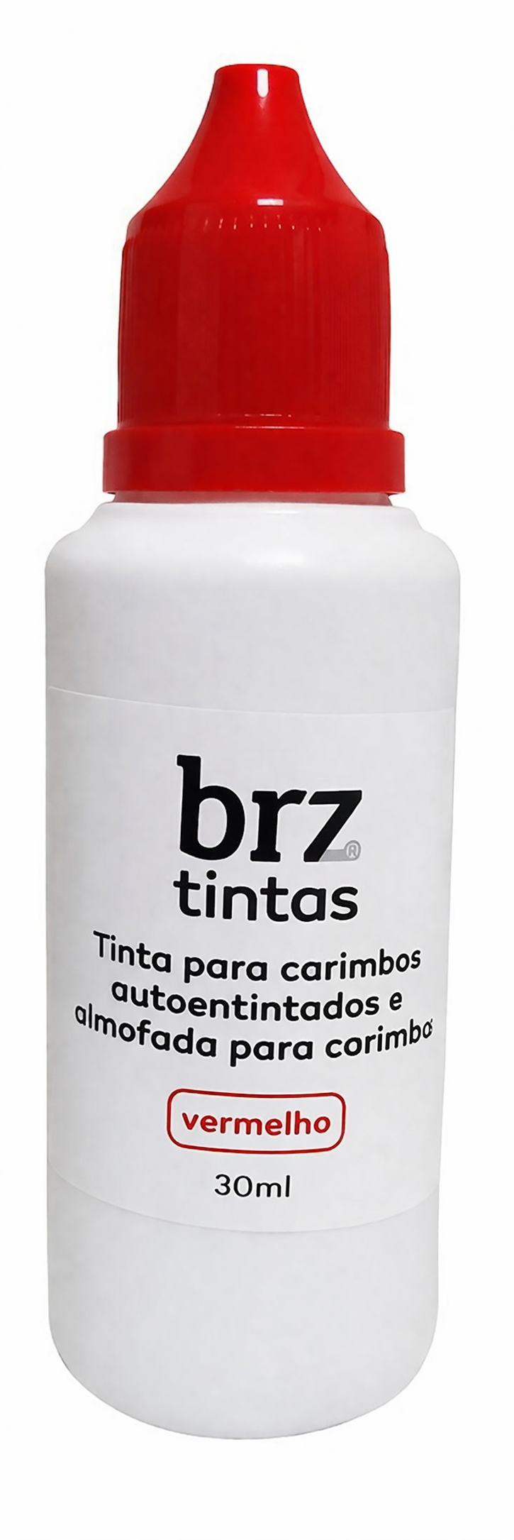 Tinta Para Carimbo Brz - Vermelho