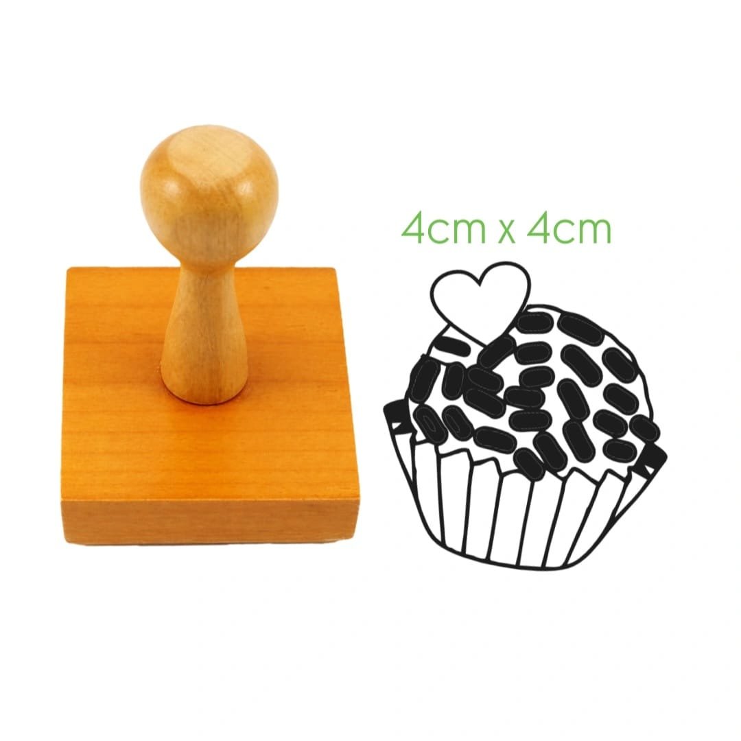 Carimbo Personalizado de Madeira Brigadeiro